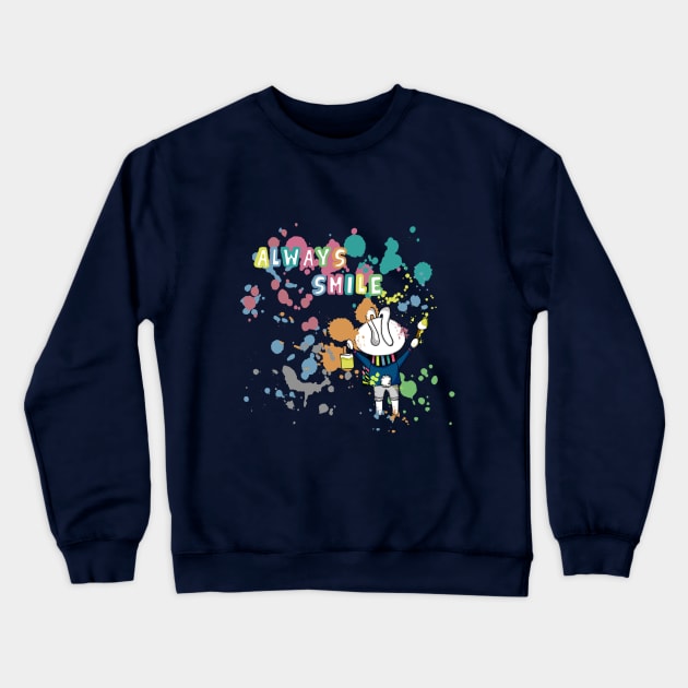 bunny smile Crewneck Sweatshirt by KDaisy.design